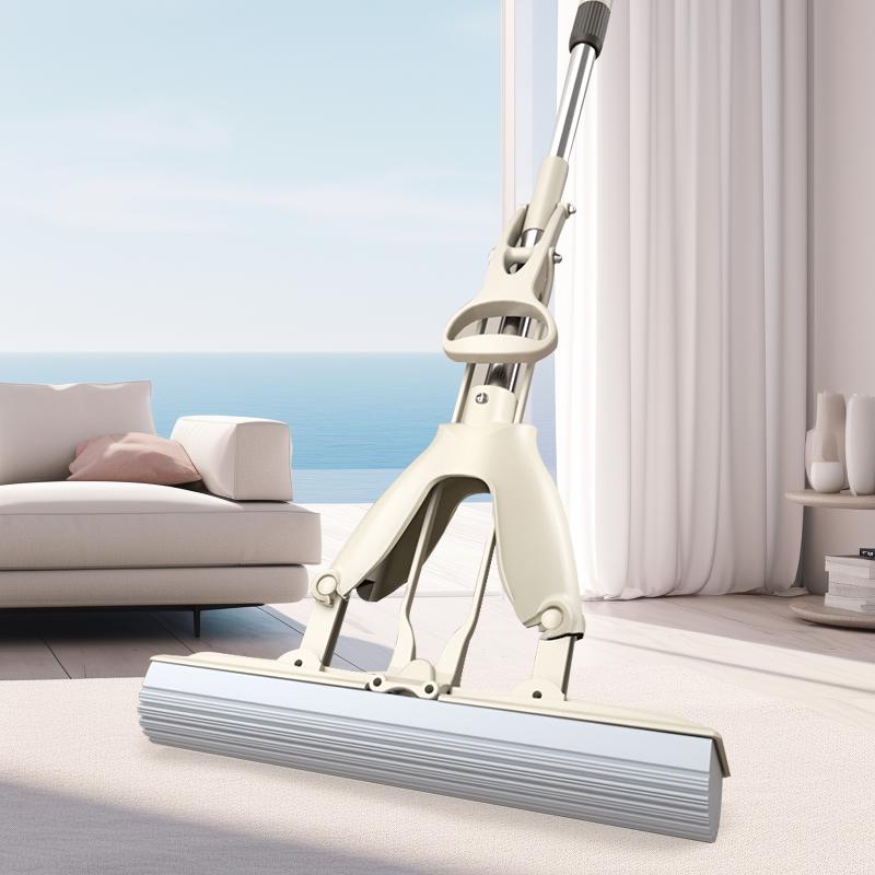 

Foldable 28cm Water-Absorbing Cotton Mop Head - Universal Squeeze Type for Easy Home Cleaning