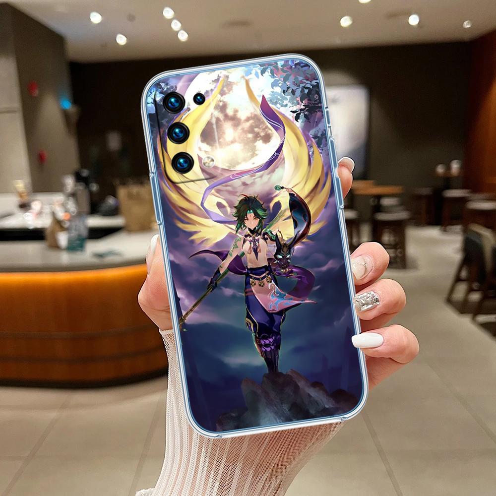 Genshin Impact Art Transparent Phone Case for Motorola Moto Edge 20 30 40 50 S30 Fusion Ultra Pro Neo Lite + G200 G23