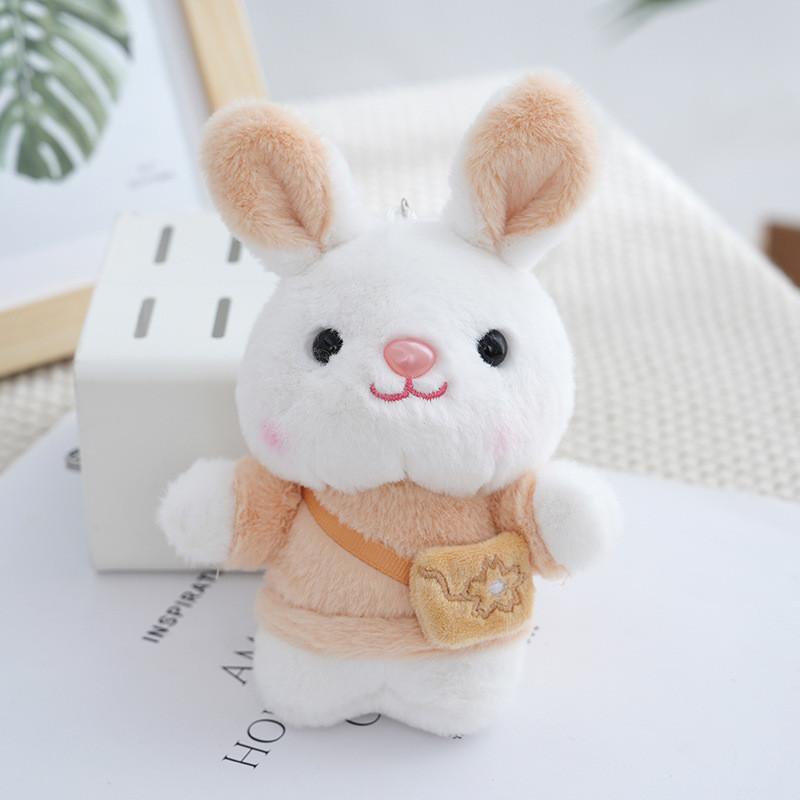 Keychain Cute Rabbit Cartoon Plush Key Ring Girls Backpack Decoration Pendant