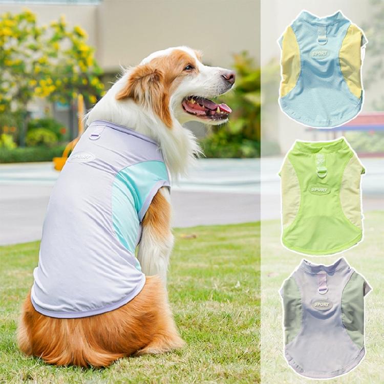 Cooling Pet Vest For Dog Cats Breathable Polyester Loose Fit Pet Clothing for Pet Outdoor Activity All Breeds Wear