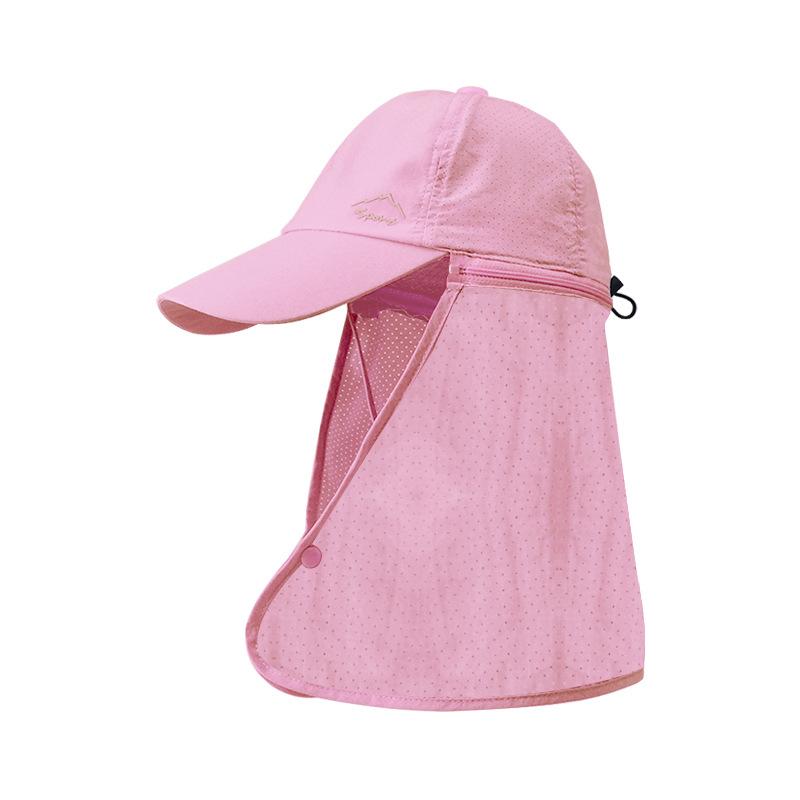 Chapeau de soleil d'été protection solaire pour hommes alpinisme et pêche chapeau de pêcheur séchage rapide extérieur avec cache-nuque casquette de baseball