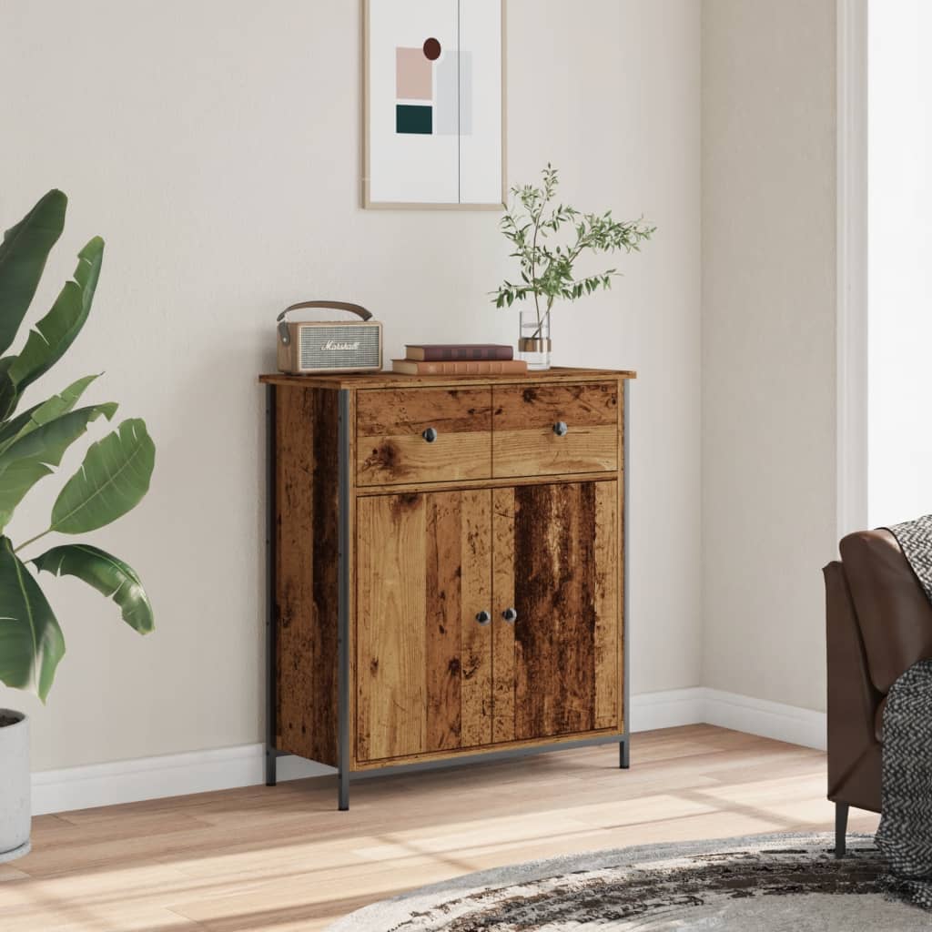Vidaxl Cabinet, Old Wood, 70X30X80 Cm, Wood-Based Material