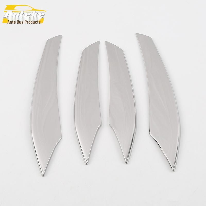 Compatible Binrui Front Fog Light Trim - Scratch-Resistant Electroplated Bumper Cover for 18 Models