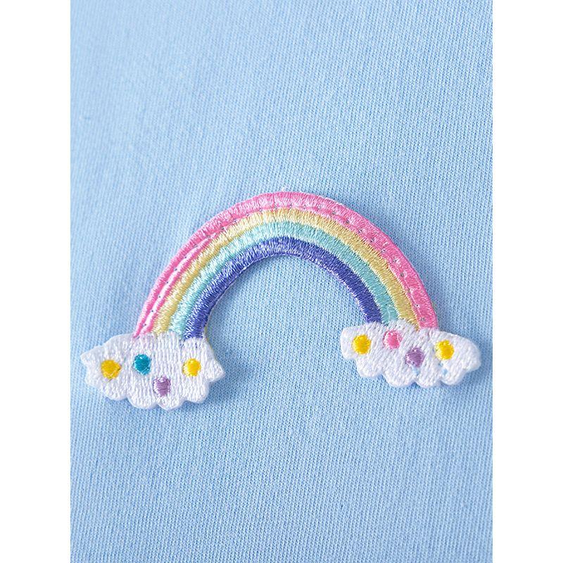 Trade Children's Clothing, Girls' Summer Rainbow Dress, Stylish Mid-Length T-Shirt Dress for Baby Girls, Children's Dress, Children's Clothing 6