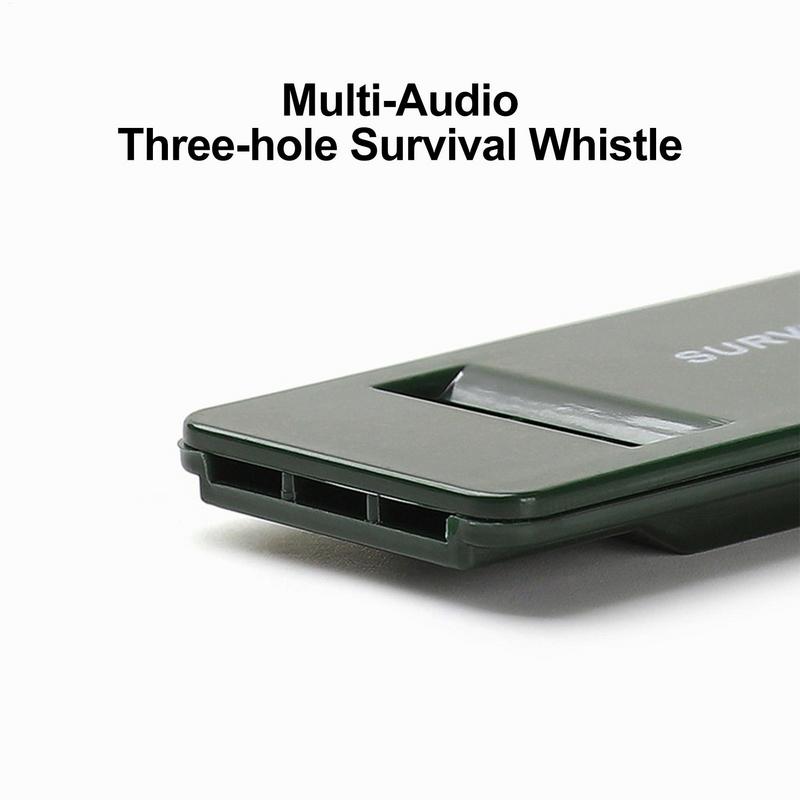 Portable Whistle 3 Holes High Decibel Whistle Emergency SOS Safety Survival Tool Kit Outdoor Camping Equipment Referee Whistle