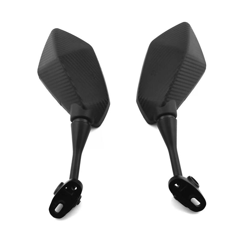 1 Pair Rearview Mirror Fit for Honda CBR600F4 CBR600F4I CBR600RR Kawasaki Ninja 250R Hyosung GT125R GT250R GT650R GT650S Black
