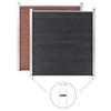 VidaXL Piquets de clôture de sol 2 pcs pour clôture en WPC Acier 40 cm