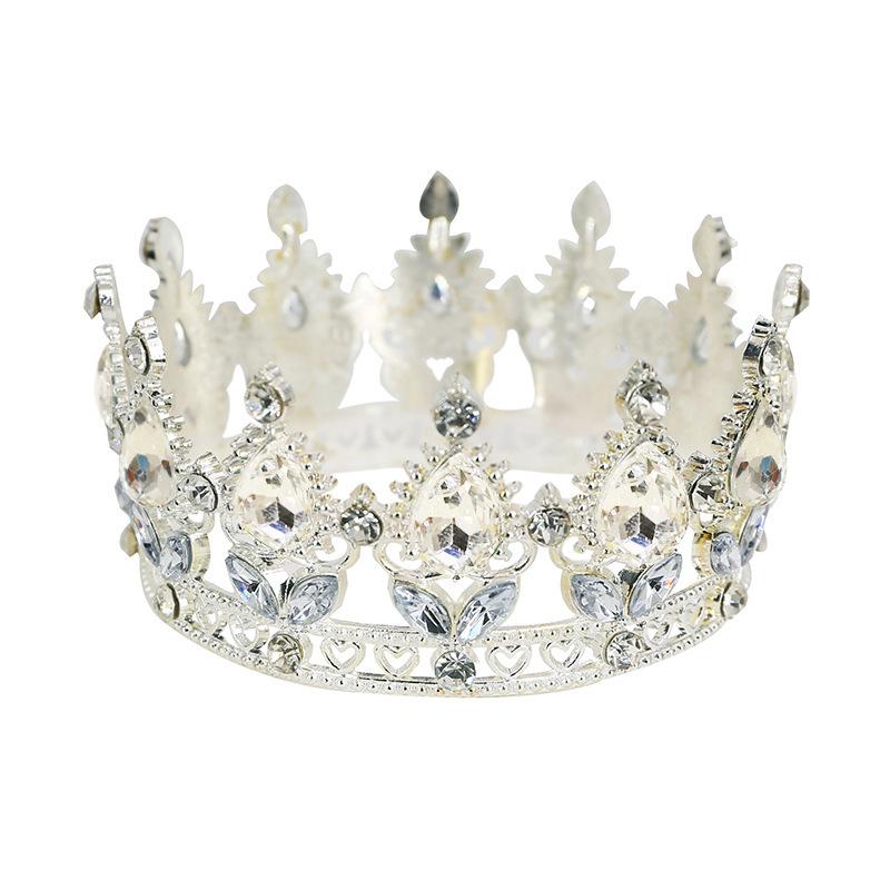 Bridal Jewelry Birthday Party Crown Flower Decoration Headdress Show Host Children's Hair Accessories Baroque