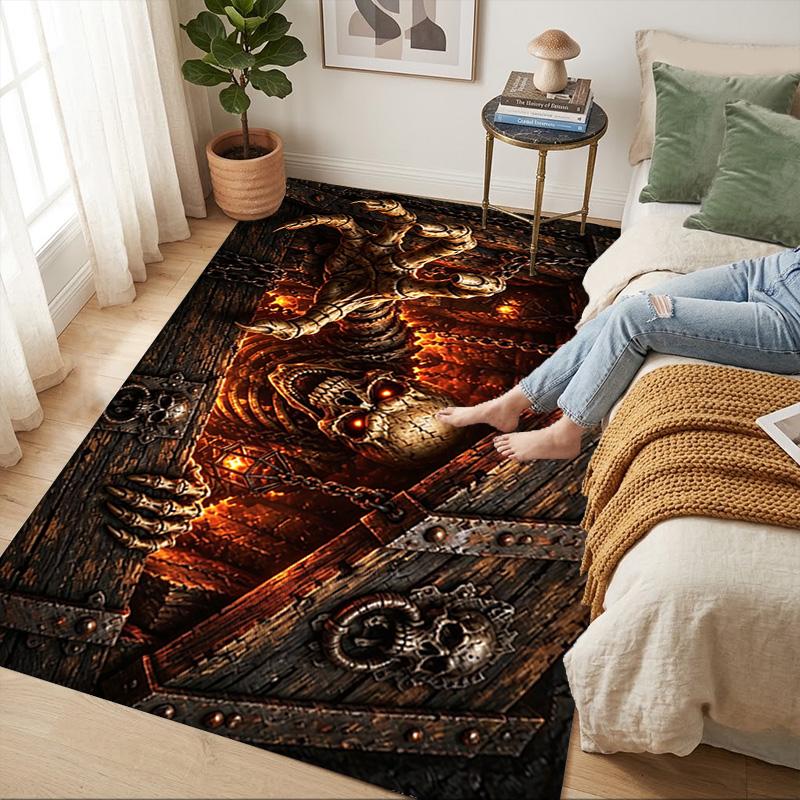 Skull Box Living Room Nonslip Area Rug Soft Carpet For Bedroom Game Playroom Sofa Office Home Decor Doormat Christmas Gift C9302811