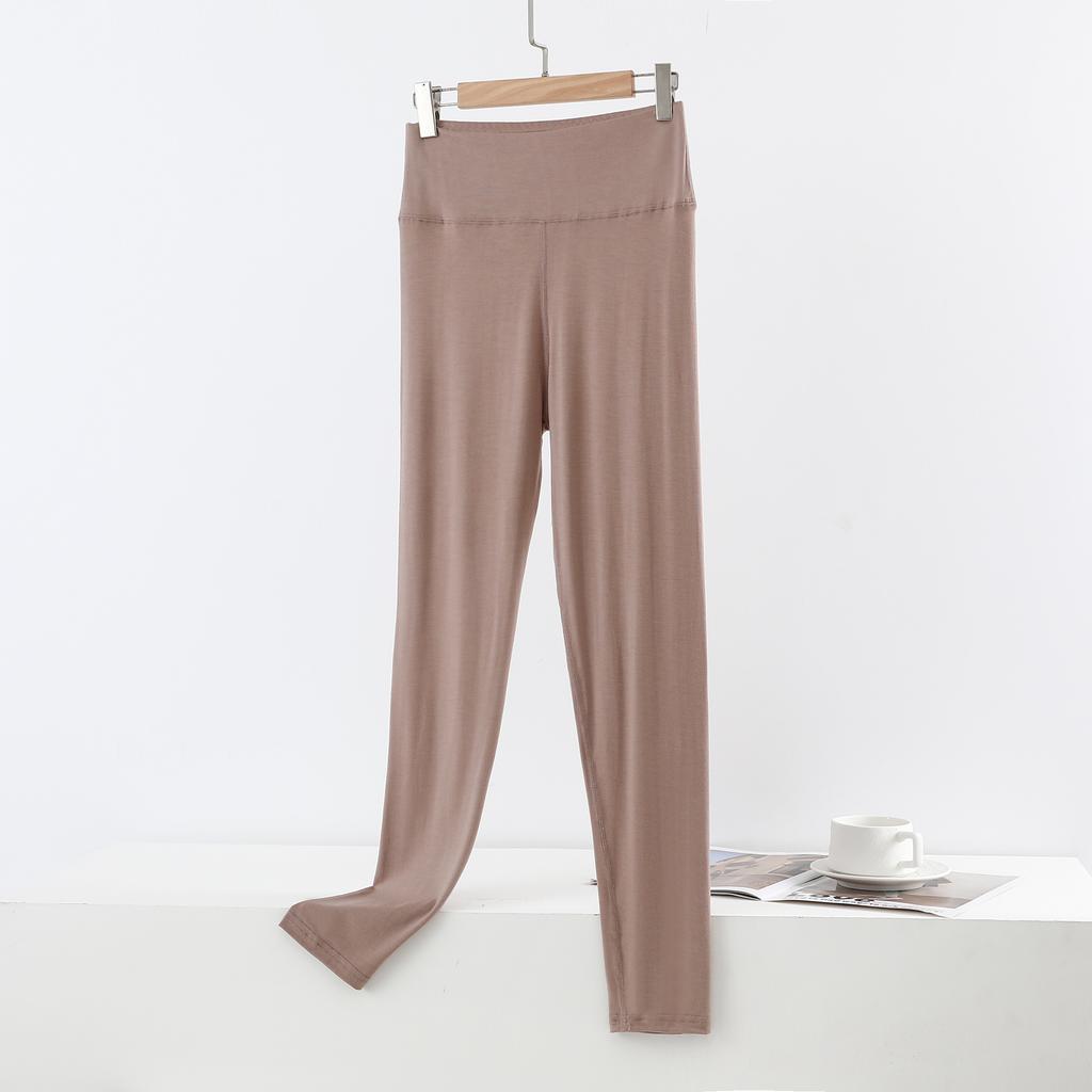 Plus size L to 6XL Modal Thermal Leggings for Women High-Waisted Slimming Tummy Control Butt-Lifting Ankle-Length Base Layer Pants