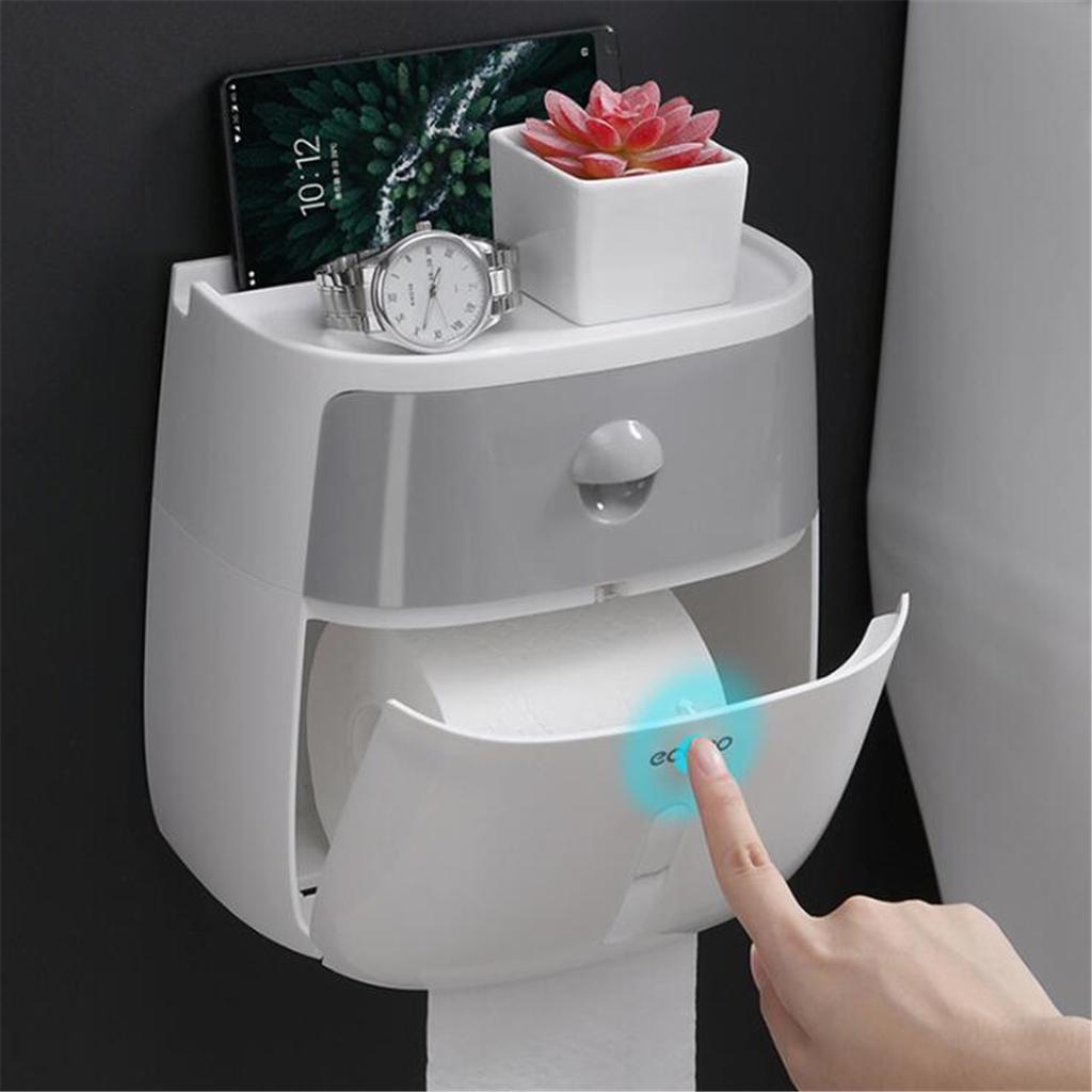 Waterproof Wall Mounted Plastic Toilet Roll Paper Tissue Box Holder Shelf Tray Storage Creative Bathroom At Affordable S Free Real Reviews With Photos Joom Tissue Box Holder Shelf Toilet Paper, Toilet Tissue Storage Box