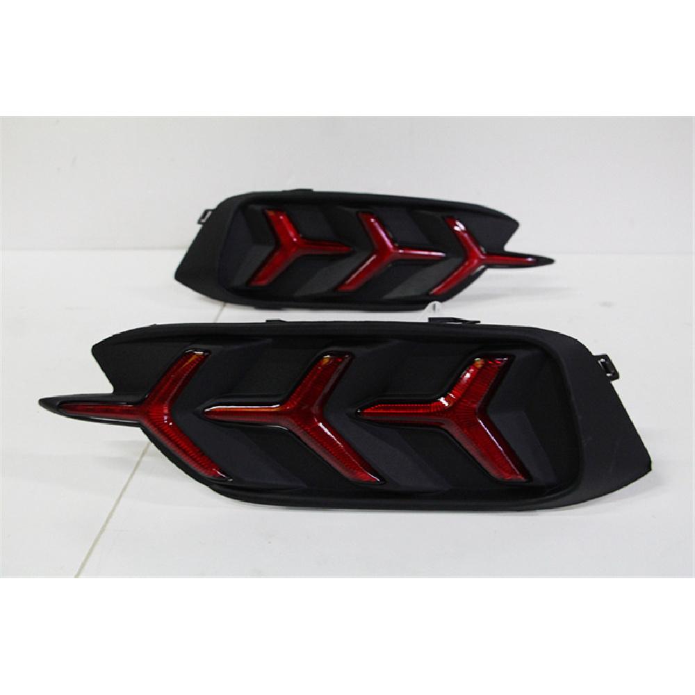 Y-Type Led Reflector Rear Bumper Tail Brake Lamp For Honda Civic 2016 2017 Sedan
