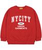 UNION GARMENTS [Fleece-Lined] 1997 City Oversized Sweatshirt Red