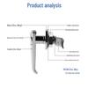 Rainproof Metal Handle Lock for Cabinets