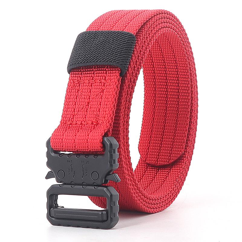 2.5cm Tactical Narrow Canvas Cobra Waist Belt - Unisex Multifunctional Streamer for Pants