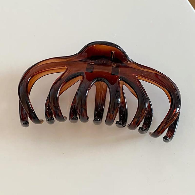 Acrylic Wave Grab Clip for Women 2025 New High-end Hair Clip Large Hair Volume Large Shark Clip Back of the Head Clip