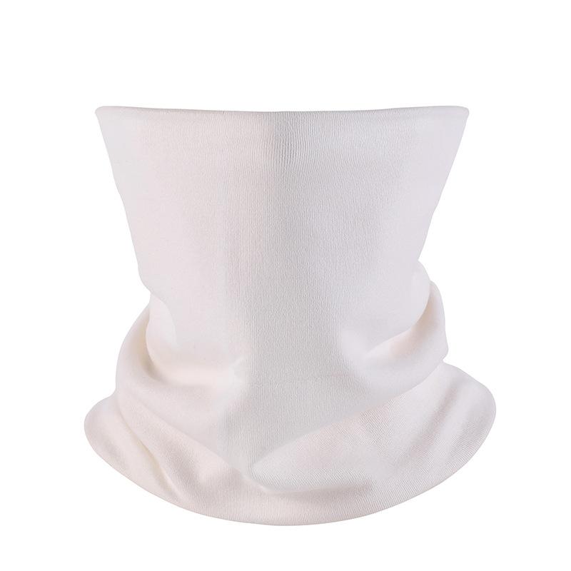 Winter Men's and Women's Pullover Neck Cover Autumn and Winter Thin Solid Color Fashion Cotton Neck Cover Scarf Neck Protection Pure Cotton Scarf