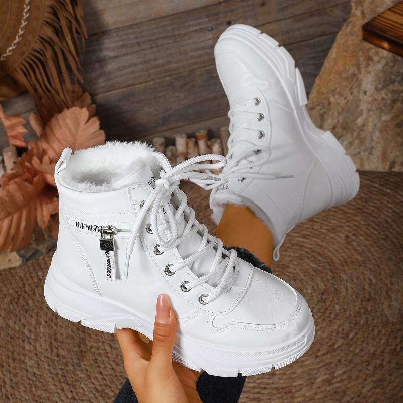 Winter New Snow Boots for Women Casual High-top Shoes Warm Womens Sneakers Platform Ankle Boots Plus Size 44