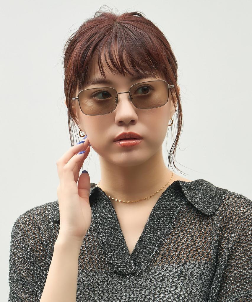 Zoff Sunglasses GDC Metal Frame UV Protection Stylish and Wellington-style (Brown (Matte) ZY252G06_42F1) Men's Women's [5717-145]