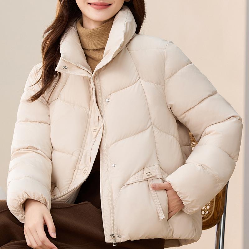 Dámské zimní parky Stojáček Volné Teplé kabáty Silné dámské bundy