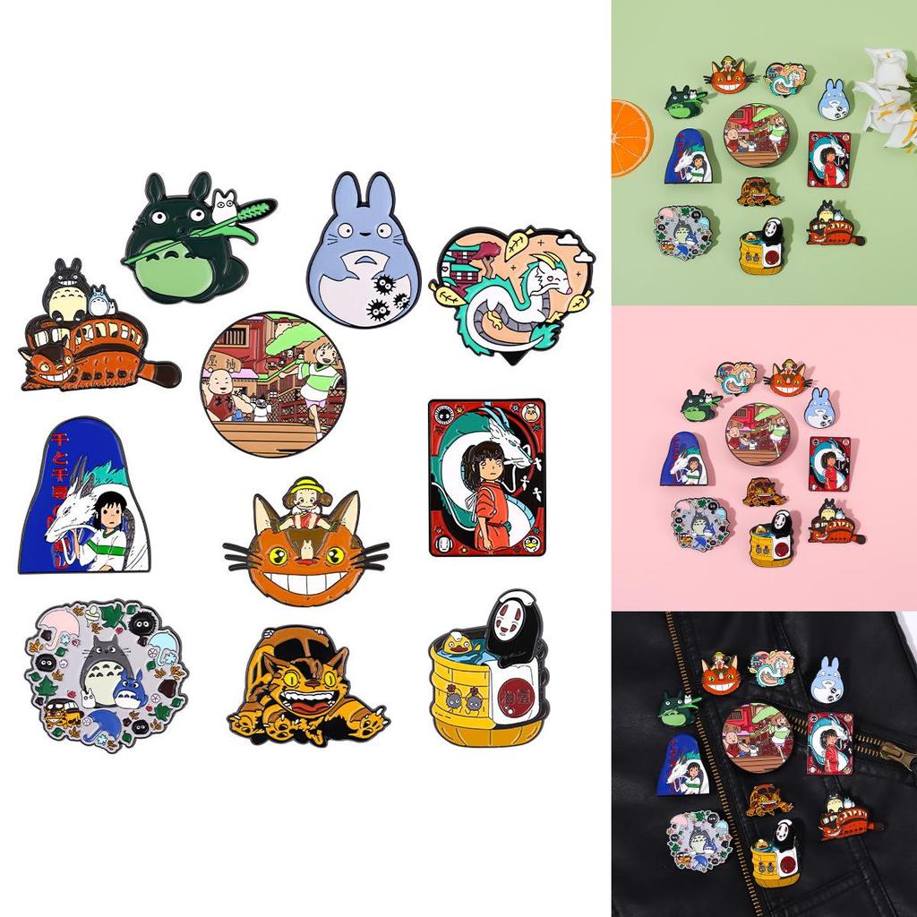 Cartoon Metal Brooches For Clothing And Bags Unique Design Geometric Style For All Genders