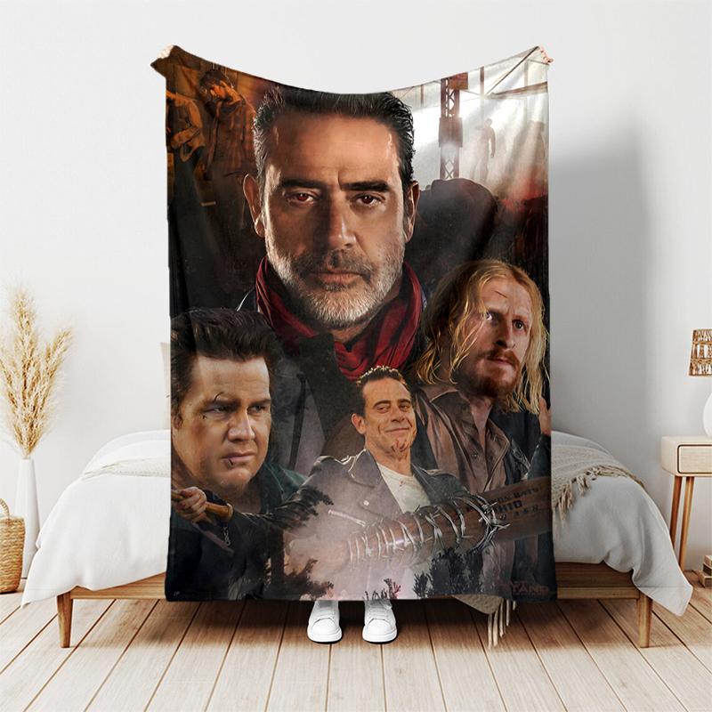 1pc Blanket The Walking Dead Daryl Dixon2 Print Design, Lightweight Blanket for Sofa, Bed- Soft &Warm, Gift for All Seasons like Christmas, Halloween