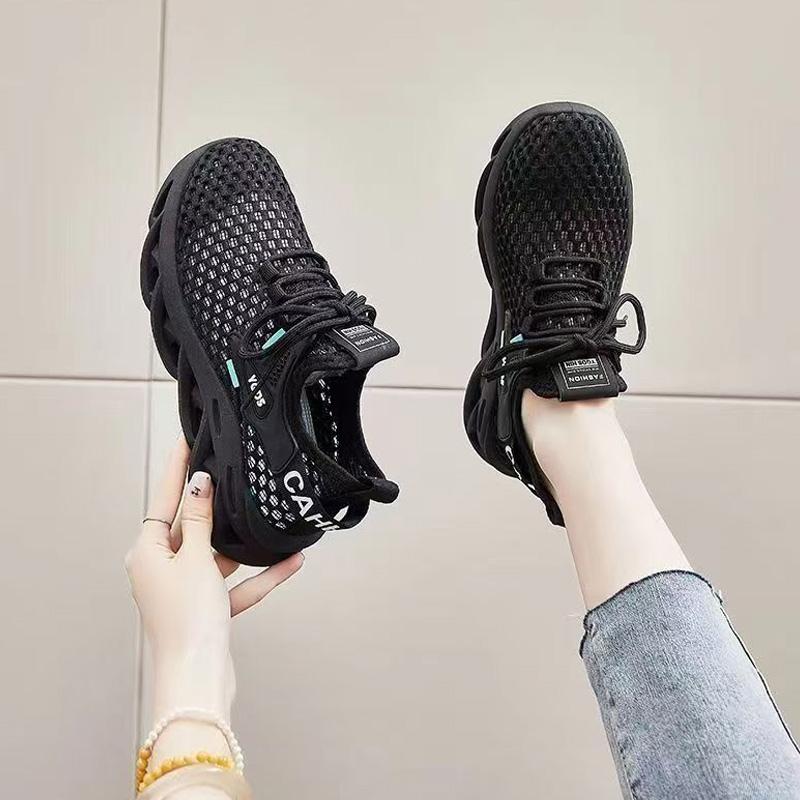 Women Anti Slip Hollow Mesh Shoes Breathable Summer New Sneakers Casual Sports Shoes Running Shoes