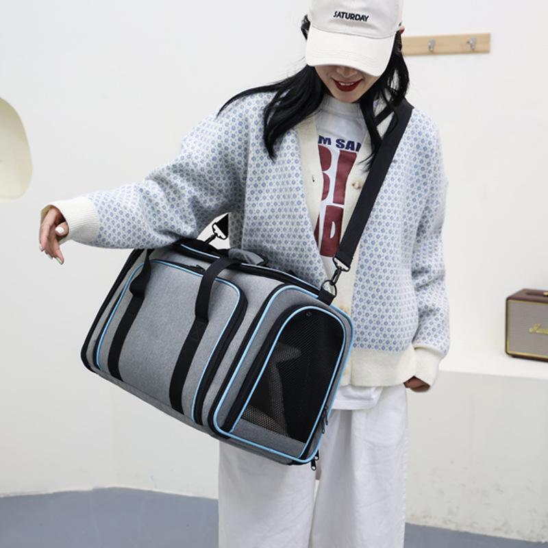 Cat Bag Cat Dog Portable Double-sided Expansion Dog Bag Going Out To Expand Pet Backpack Bag