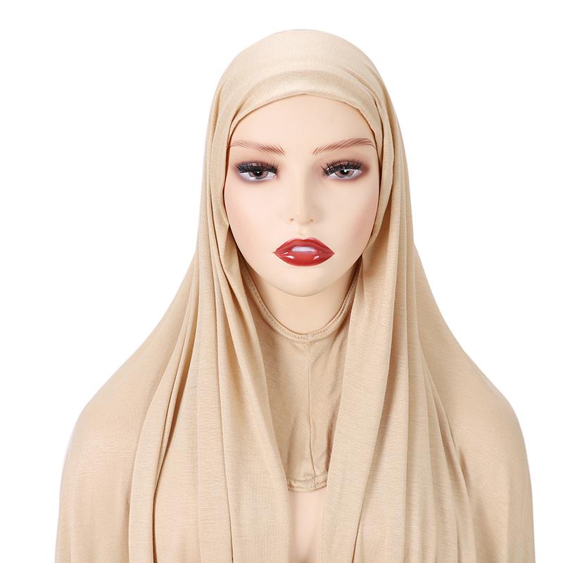 Full Cover Inner Muslim Jersey Hijab Instant Scarf Islamic Cap Head Wear Caps Underscarf Bone Bonnet Headcover Shawls