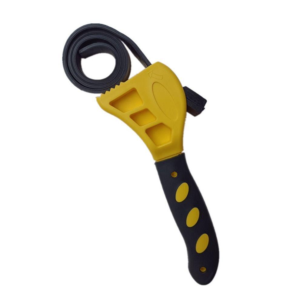 Multifunctional Strap Opener Rubber Chain Wrench Oil Filter Spanner  Adjustable Disassembly Tool