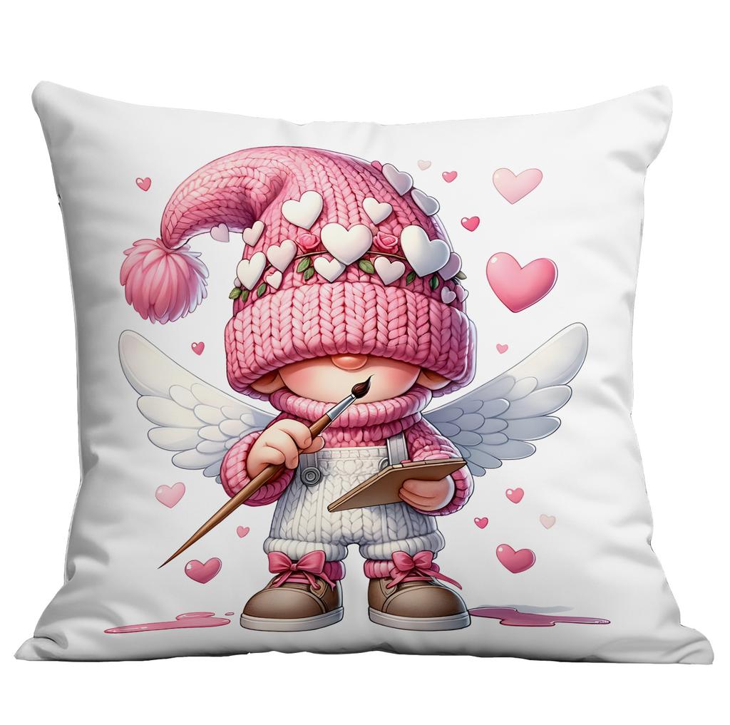 New Valentine's Day Push Pillow Cute Cupid Pink Push Pillow Cover Home Push Pillow Cover