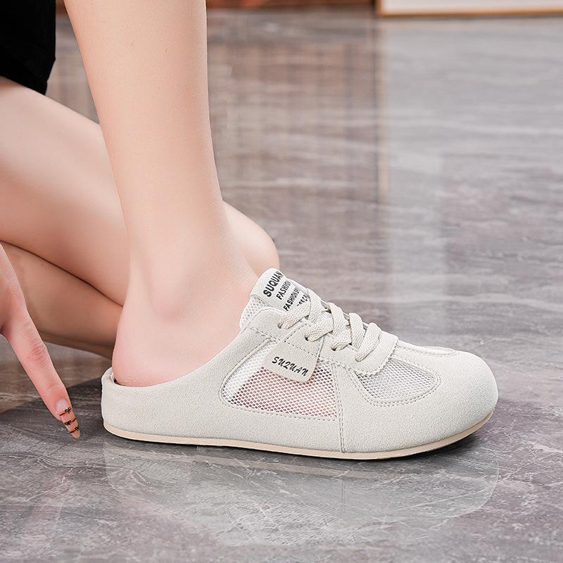 Letnie nowe baotou półkapcie ins studenckie oddychające kapcie buty casualowe K