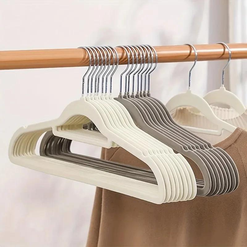 10 Non-slip Velvet Kids Hangers for Jackets, Pants, Dress Clothes Hangers for Clothes Home Colgador De Ropa Tdh Cloth Rack