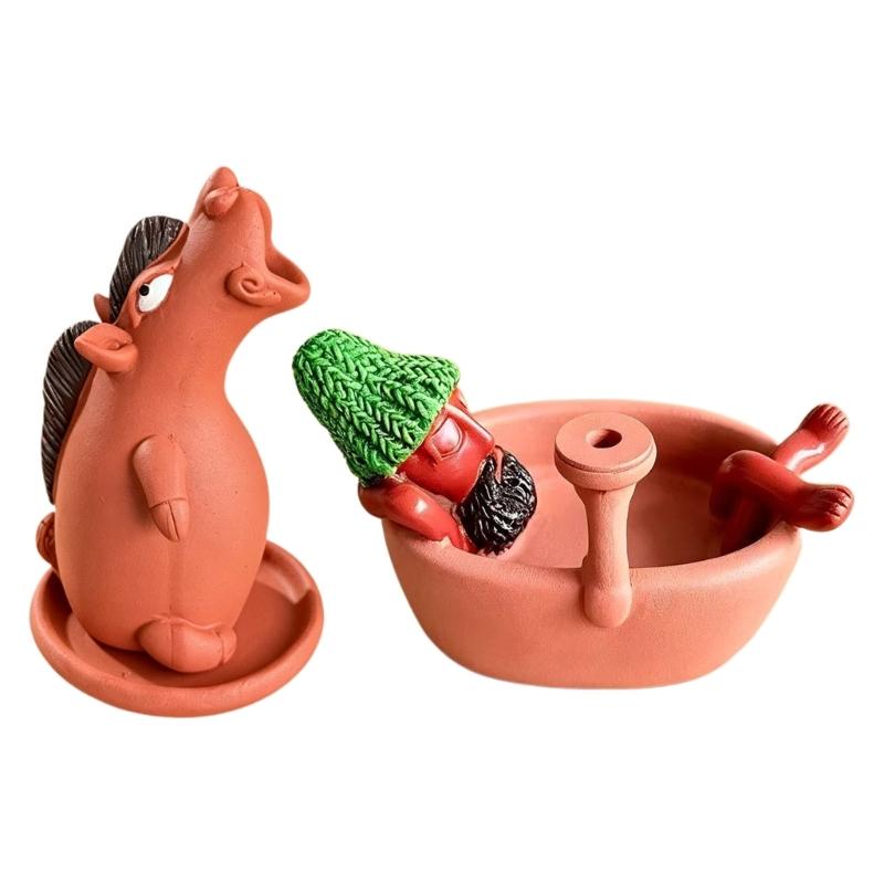 Incenses Stick Holders Backflow Incenses Burners Freestanding Decorative Accent for Office Desktop, Living Room, Bedroom, or Study
