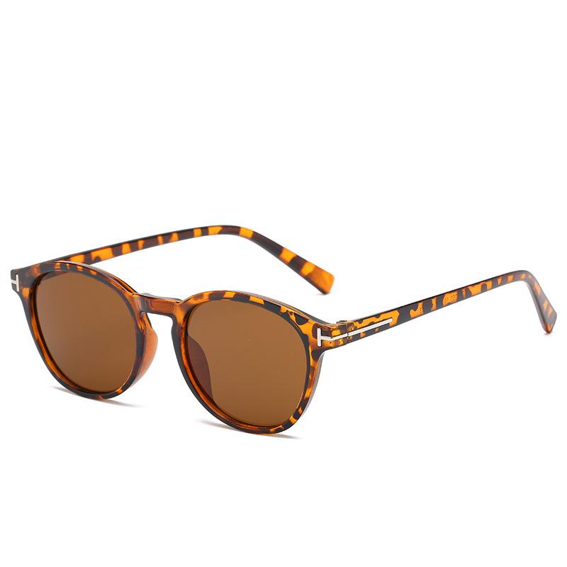 New Vintage Round Sunglasses for Women Men Circular Sun Glasses Oval Eyewear Oculos De Sol Unisex Brand Eyeglasses