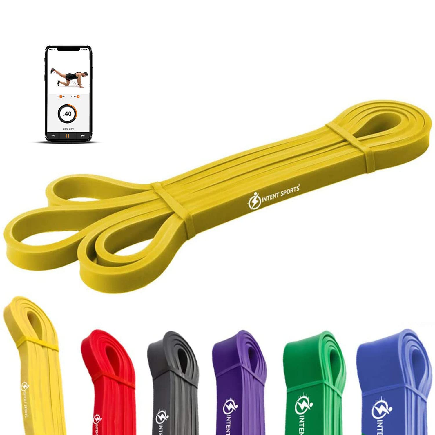 

INTENT SPORTS Assist Band Pull-up (Yellow)