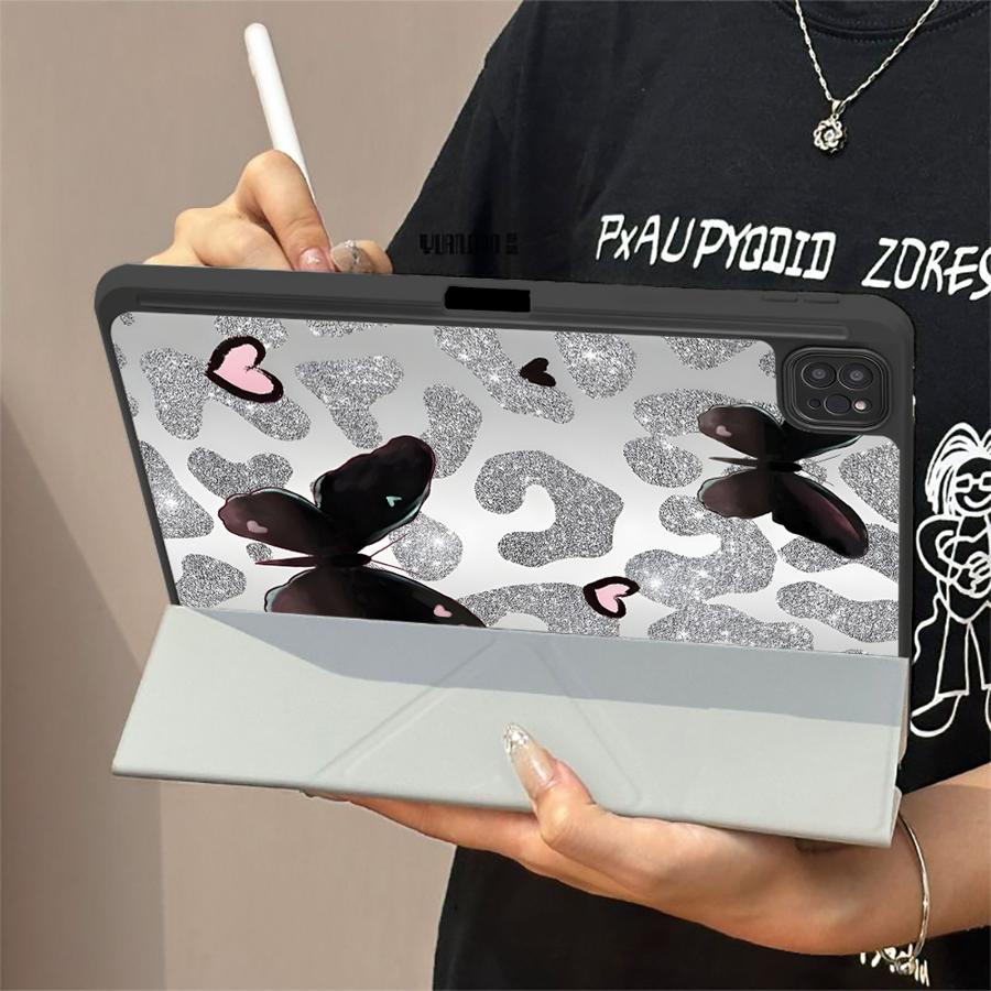 Tablet Case For iPad Pro 11th 10th 9th 8th 7th 12.9inch Pro 2025 Air 4 5 M3 M2 1 2 M4 11inch Mini 6 7 Holder Cover Leopard
