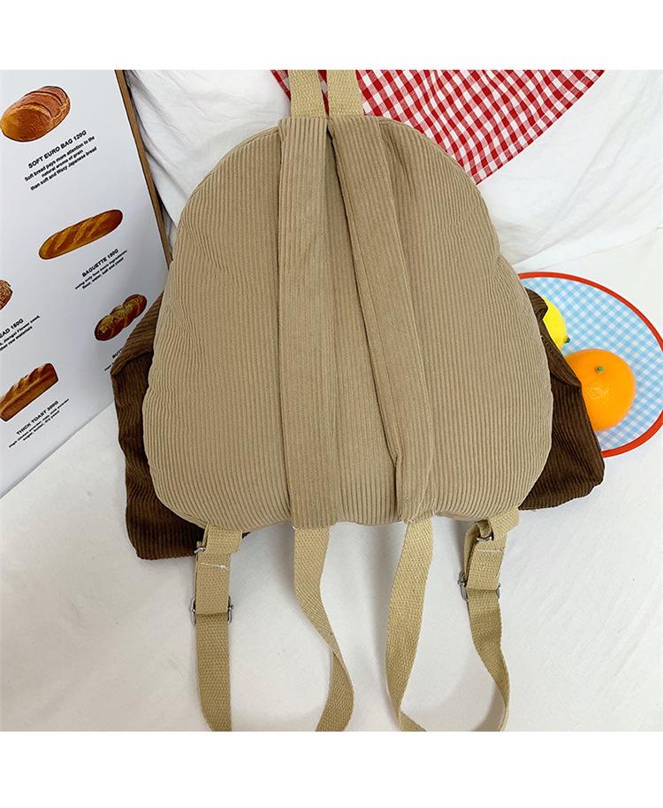 2025 Large Korean Style Backpack with Cute Cartoon Dog Design for Students