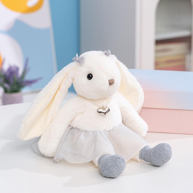 

non-toxic 35/50cm Cartoon Cute Long Ears Rabbit Plush Doll Long Legs Princess Skirt Rabbit Animal Stuffed Toy Home Decor Gift For children about 35cm