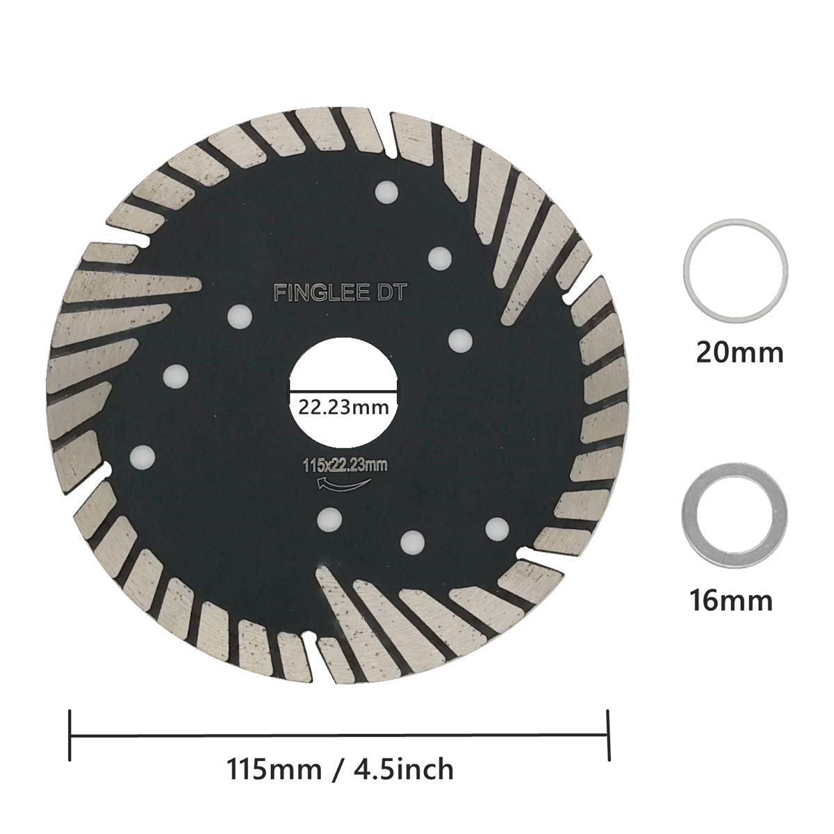 

1PC Diamond Saw Blade for Concrete Brick Block Granite Stone,Diamond Cutting Disc 22mm