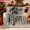 Blanket 1pc Artwork with Crow And Butterfly 2D-Printed Flannel Throw Blanket - Soft And Cozy Suitable for Use On The Sofa While Tr