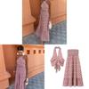 Summer High Waist Sleeveless Print Dress Set For Women With 3d Pattern And Polyester Fabric