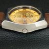 AUTOMATIC 46961 VINTAGE ORIENT CRYSTAL JAPAN MENS GOLDEN DIAL WATCH a707771-1