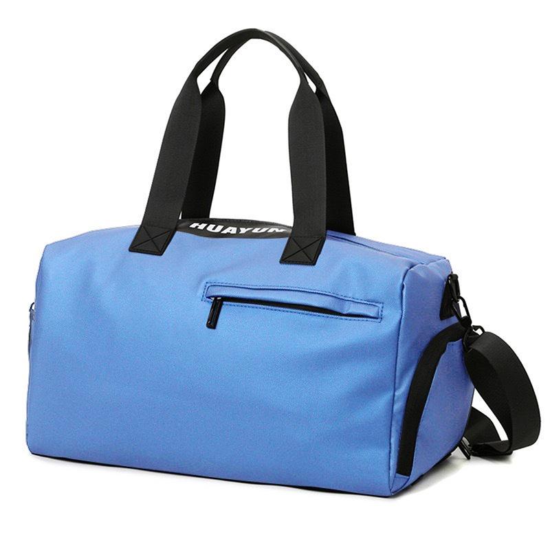 

Большая вместительная сумка для йоги, спортзала, водонепроницаемая женская сумка для плавания, спорта на открытом воздухе, многофункциональная дорожная сумка для выходного дня темно-синий