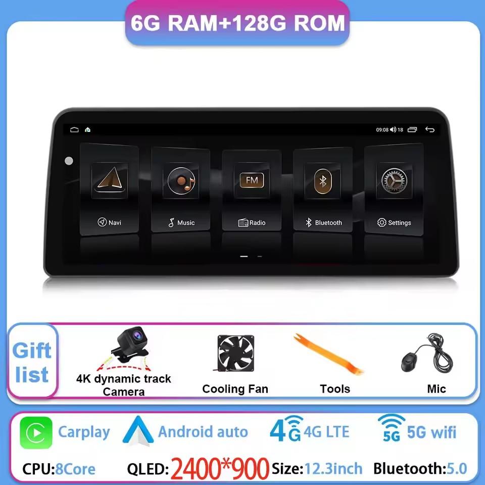 AABHG1 12.3 Inch Android 15 For GMC Yukon Chevrolet Tahoe Silverado 2007 - 2013 Car Radio Multimedia Player GPS Head Unit Auto StereoBT