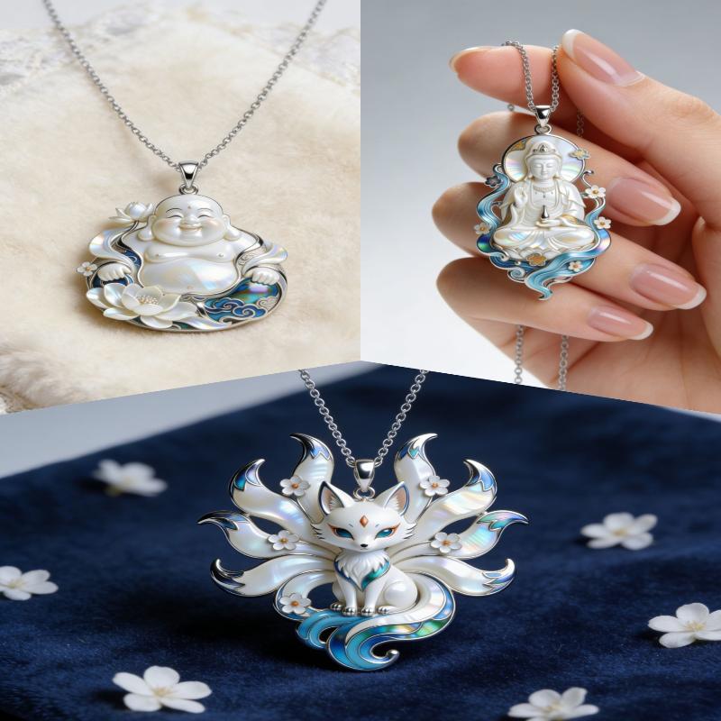 Nine-tailed Fox Enamel Pendant 1/3Pcs Multifunctional Necklace Phone Bag Charm Cute Jewelry for Friends Daily Gifts