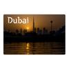 Dubai Panorama At Night Fridge Magnet