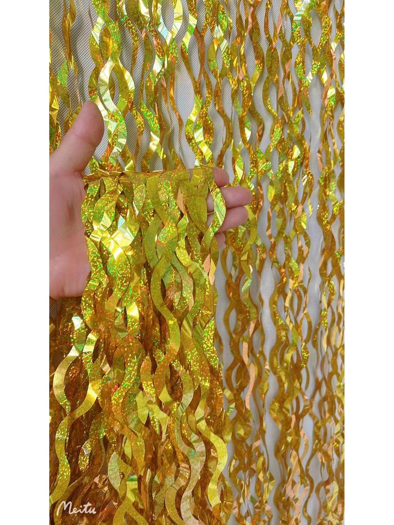 New Ceramic Scimitar S-Shaped Party Tinsel Garland Curtain