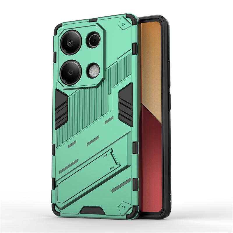 Holder Case For Poco M6 Pro Cover Xiaomi Poco M6 Pro 4G Capas New Armor Phone Bumper Back Kickstand Shockproof Cover Poco M6 Pro