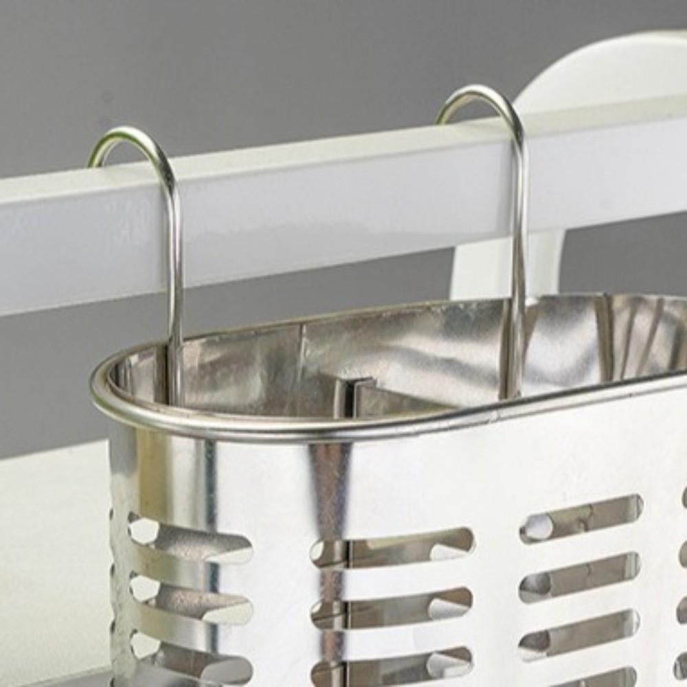Stainless Steel Chopsticks Holder Hanging Efficient Draining Kitchen Tableware Holder Rust-Free Wall Mounted